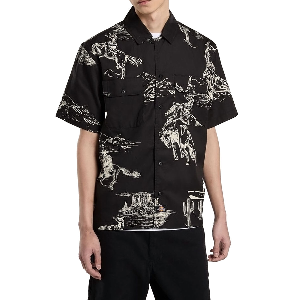 Dickies Mens Savage Work Shirt Black A4Z7SBLK