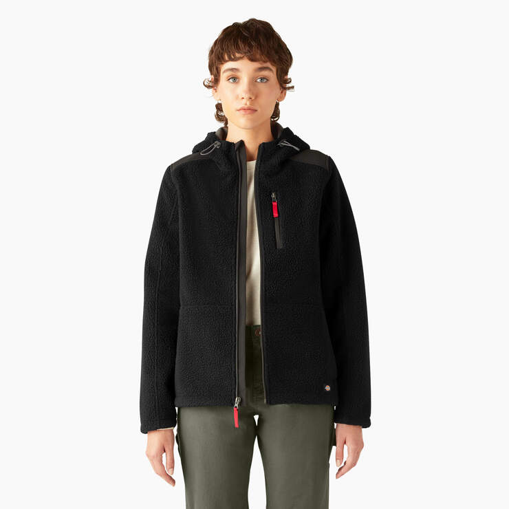 Dickies Women’s High Pile Fleece Jacket Black A85WJBLK