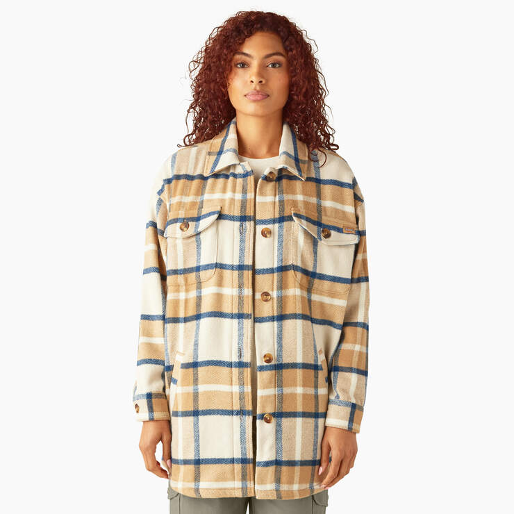 Dickies Women’s Oversized Shirt Jacket Maple A85WN0MA