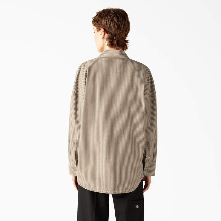 Dickies Women’s Florence Button-Up Shirt Mushroom A8645MR1