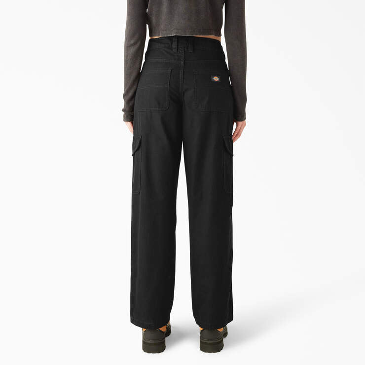 Dickies Women’s Relaxed Fit Duck Canvas Cargo Pants Black A864SBLK
