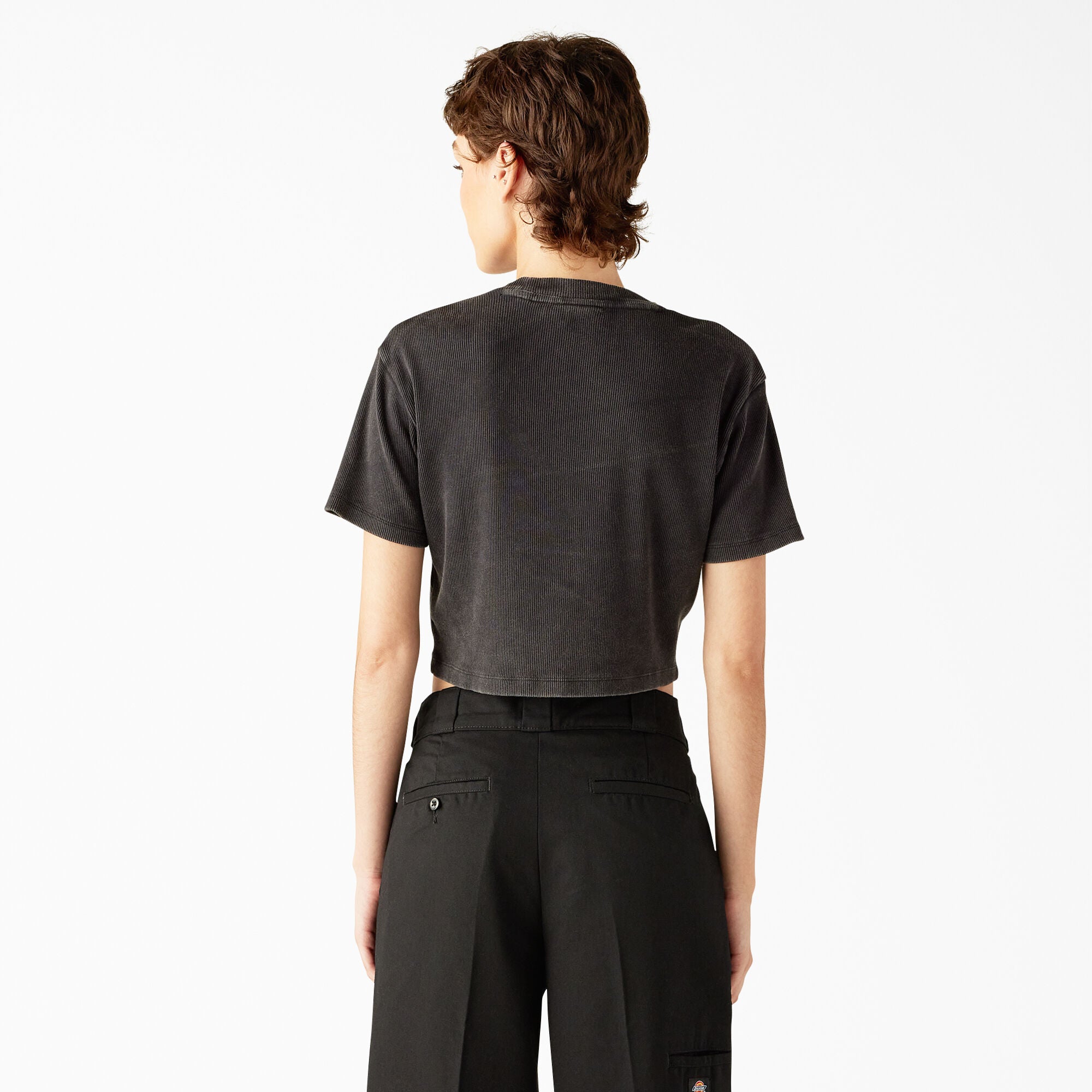 Dickies Women’s Plentywood Cropped T-Shirt Black A866FBLK