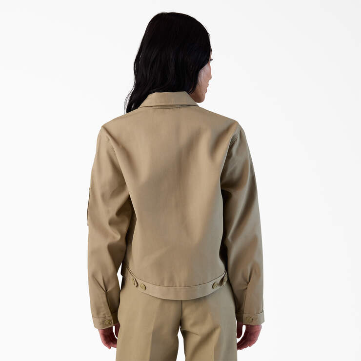 Dickies Women’s Unlined Cropped Eisenhower Jacket Khaki A879GKHK