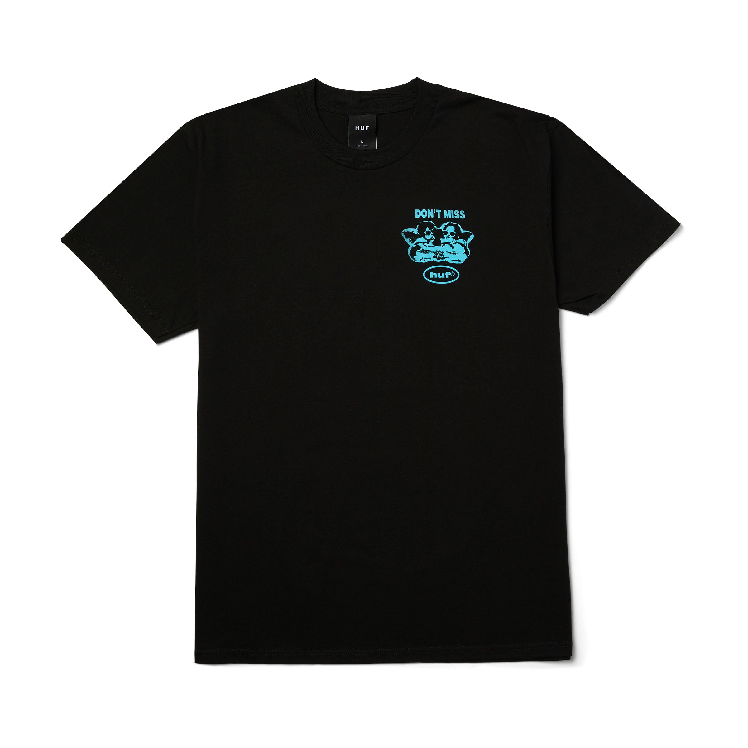HUF Men's After Midnight SS Tee Black TS02632 BLK