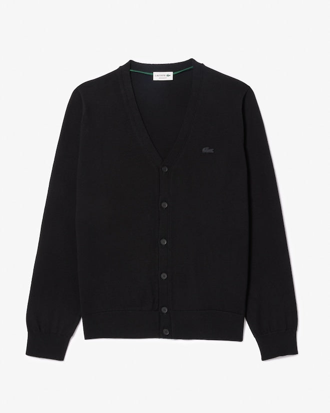 Lacoste Men’s Merino Wool Cardigan Black AH5665 031