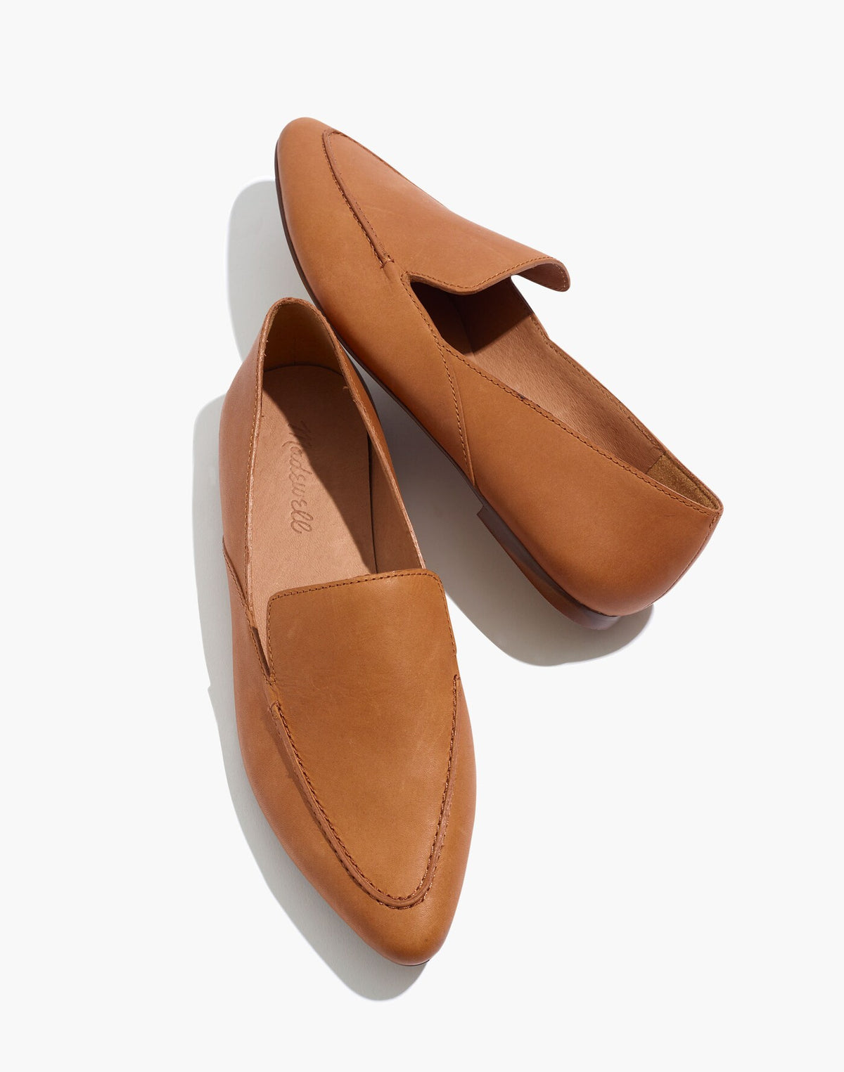 Madewell Women's The Francis Skimmer Leather Loafers English Saddle AH770