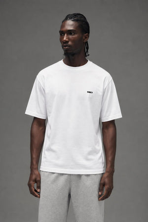 AI model photo - OBEY Target Icon T-Shirt White 165264065 WHT