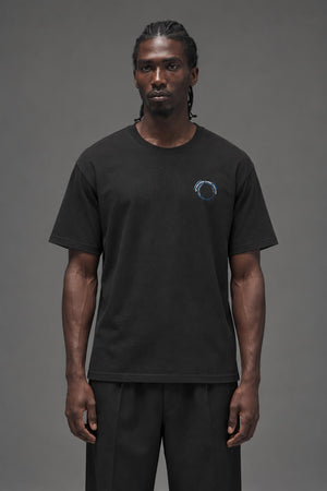 AI model photo - HUF Robotics S/S Tee Black TS01334
