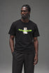 AI model photo - HUF x Bronze 56k Hang In There T-Shirt Black TS02476 BLK