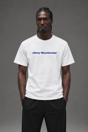 AI model photo - OBEY Worldwide Classic T-Shirt White 165262370