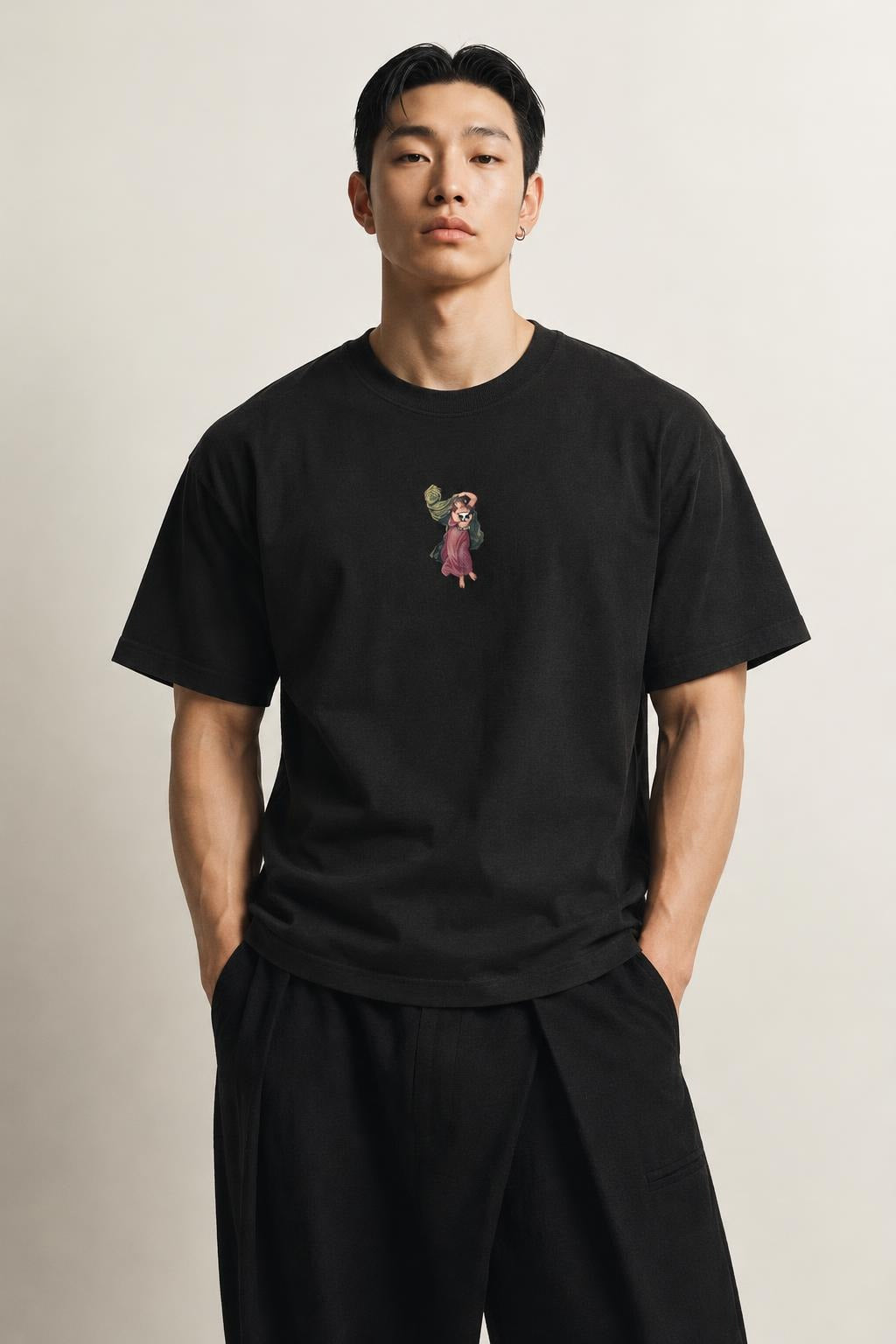 AI model photo - OBEY Beast Of Burden Classic T-Shirt Black 165262616