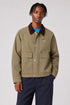 AI model photo - OBEY Caden Work Jacket Mermaid Faded Wash 121800596 MMD