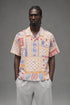 AI model photo - OBEY Archie Woven Cream Multi 181210427 CRM