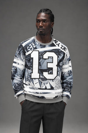 AI model photo - Post Game Brooklyn Full Sub Crew Tee PG2010