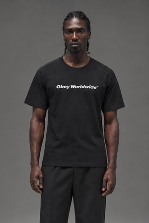 AI model photo - OBEY Worldwide Classic T-Shirt Black 165262370