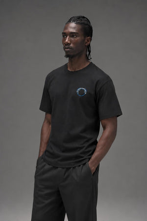 AI model photo - HUF Robotics S/S Tee Black TS01334