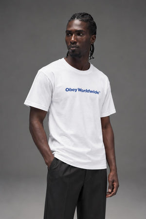 AI model photo - OBEY Worldwide Classic T-Shirt White 165262370
