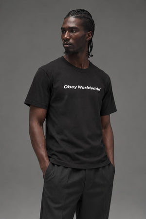 AI model photo - OBEY Worldwide Classic T-Shirt Black 165262370