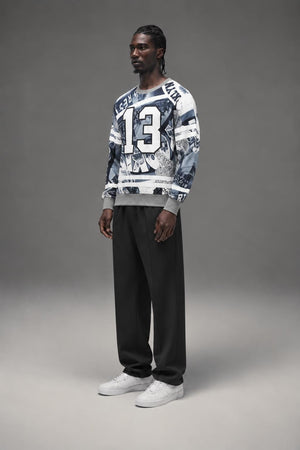 AI model photo - Post Game Brooklyn Full Sub Crew Tee PG2010