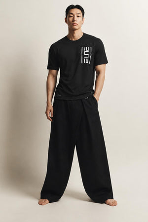 AI model photo - Nike Men's Elite Dri-Fit T-Shirt Black AA4517 010 N7