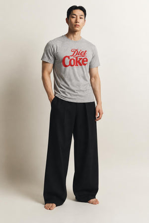 AI model photo - American Needle Red Jacket Mens Diet Coke BT2 Brass Tacks T-Shirts Heather Grey RJ801F-COKE