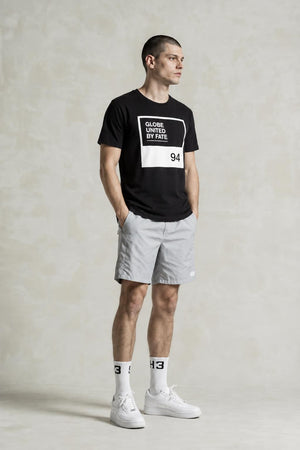 AI model photo - Globe Block Tee Black GB01410004