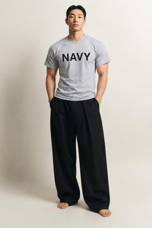 AI model photo - Rothco Grey Physical Training Navy T-Shirt Grey 60010 60011