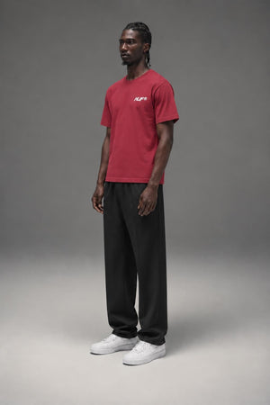 AI model photo - HUF I Feels Good S/S Tee Red TS01349