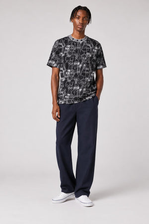 AI model photo - JOYRICH TOY BOX T-SHIRT / BLACK 15-473-00702-BLK