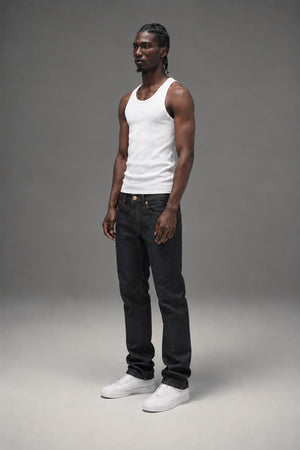 AI model photo - The Unbranded Brand UB122 Skinny Fit 11oz Stretch Selvedge UB122