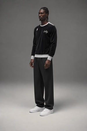 AI model photo - Post Game Brooklyn Full Sub Crew Tee PG2006 Black