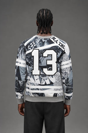 AI model photo - Post Game Brooklyn Full Sub Crew Tee PG2010