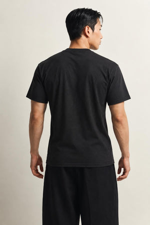 AI model photo - Rothco Black Ink Marines First To Fight T-Shirt Black 80280 80281