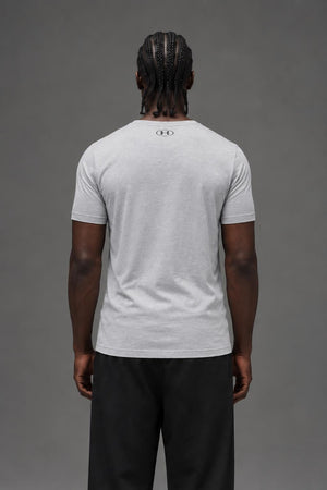 AI model photo - Under Armour Mens Sportstyle Logo T-Shirt True Gray Heather/Black/Graphite 1257615-025