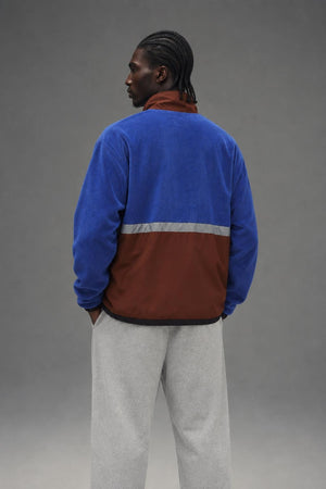 AI model photo - OBEY Gallagher Jacket BLue Multi 121800403