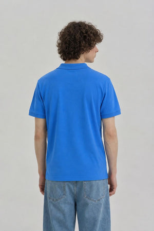 AI model photo - Tommy Hilfiger Men's Richard Short Sleeve Polo Cf Blue Blitz 78J8750 460