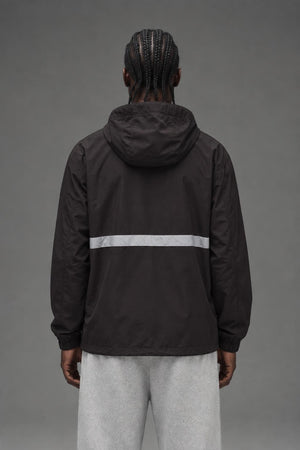 AI model photo - OBEY Recess II Anorak Black 121800420