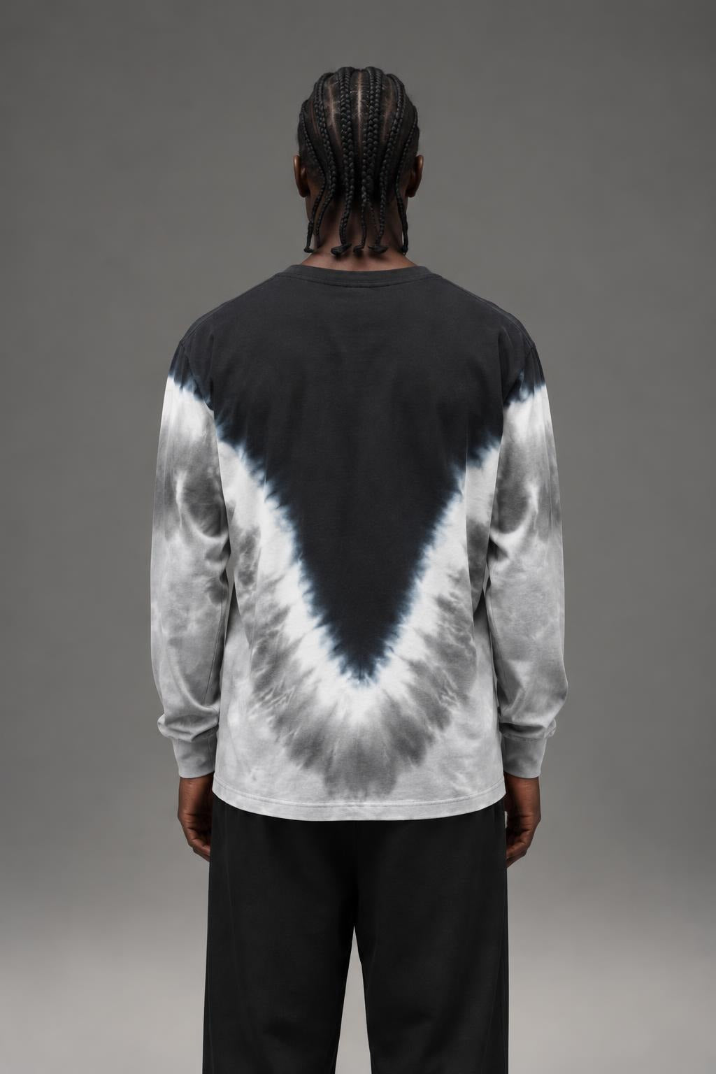 AI model photo - HUF  The Magic Dragon L/S Tee Black TS00989