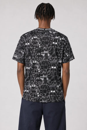 AI model photo - JOYRICH TOY BOX T-SHIRT / BLACK 15-473-00702-BLK