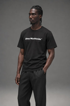 AI model photo - OBEY Worldwide Classic T-Shirt Black 165262370