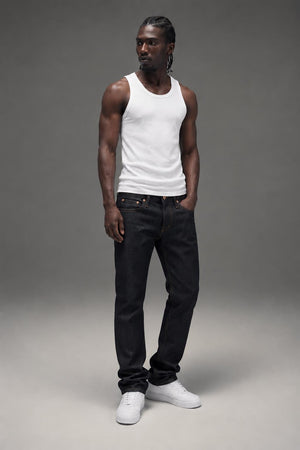 AI model photo - The Unbranded Brand UB122 Skinny Fit 11oz Stretch Selvedge UB122