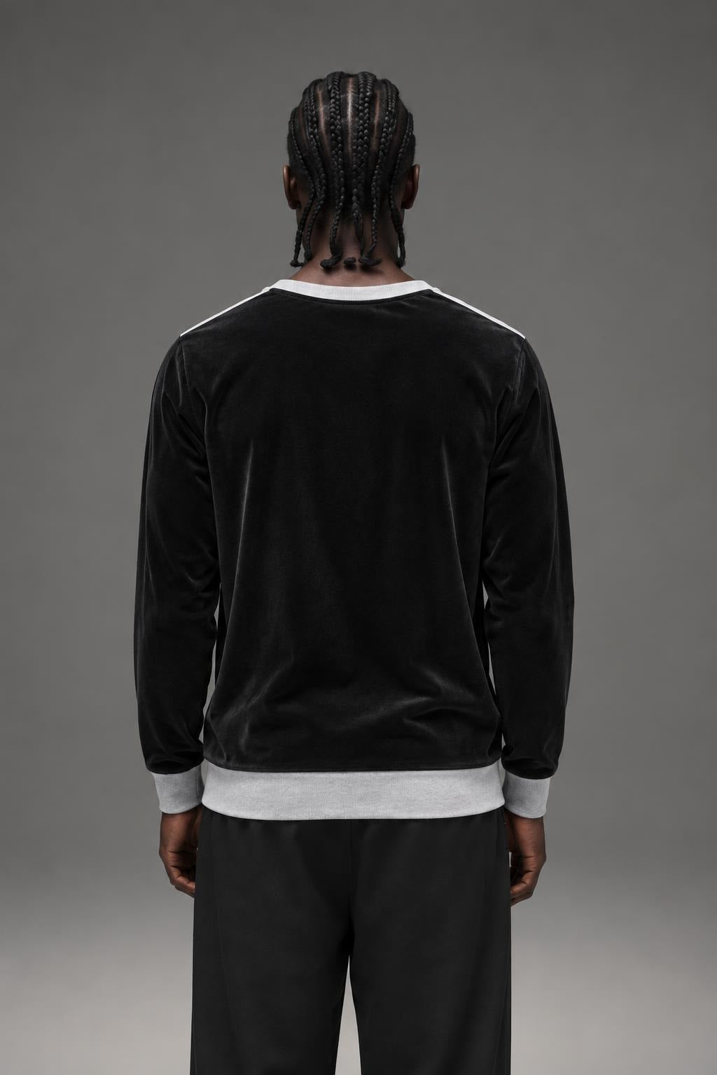 AI model photo - Post Game Brooklyn Full Sub Crew Tee PG2006 Black