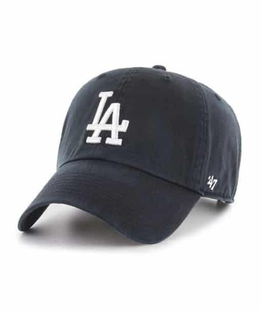 47 Brand Los Angeles Dodgers '47 Clean Up Cap Black B-RGW12GWSNL-BKM
