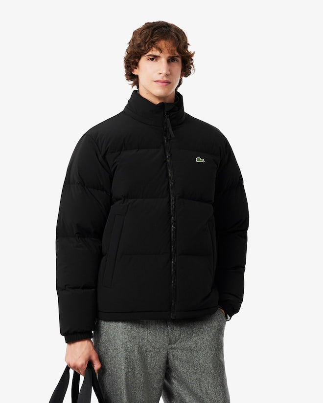 Lacoste Men’s Water-Repellent Hooded Down Jacket Black BH5154 031