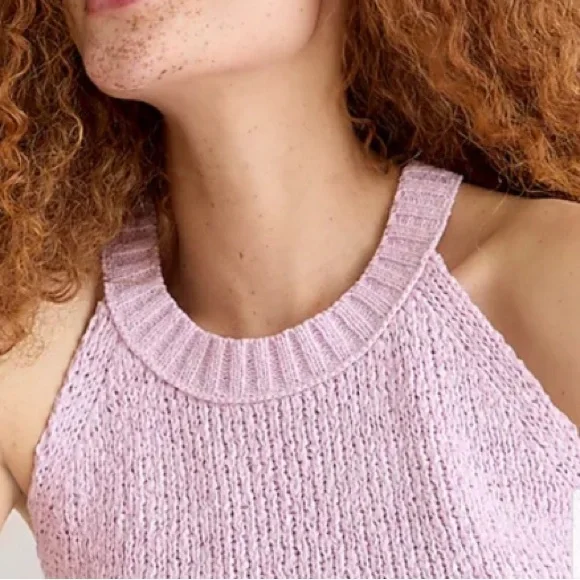 J.Crew Women's High Neck Sweater Tank Frosty Lavender BI939 FLA ET2