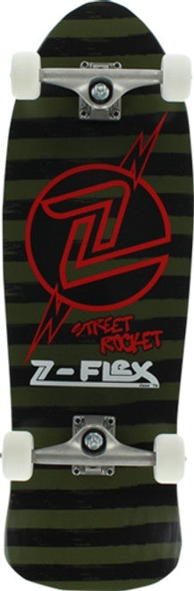 Z-Flex Street Rocket Skateboard Blk/Grn/Red A002 MUL2 - APLAZE