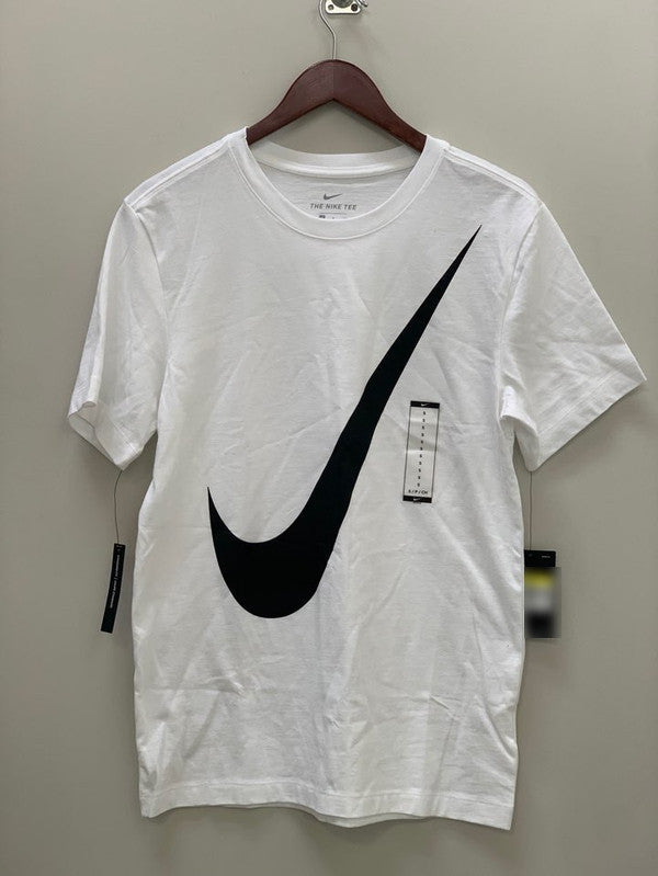 Nike Men's Swoosh T-Shirt White/Black BV7645 100 N1
