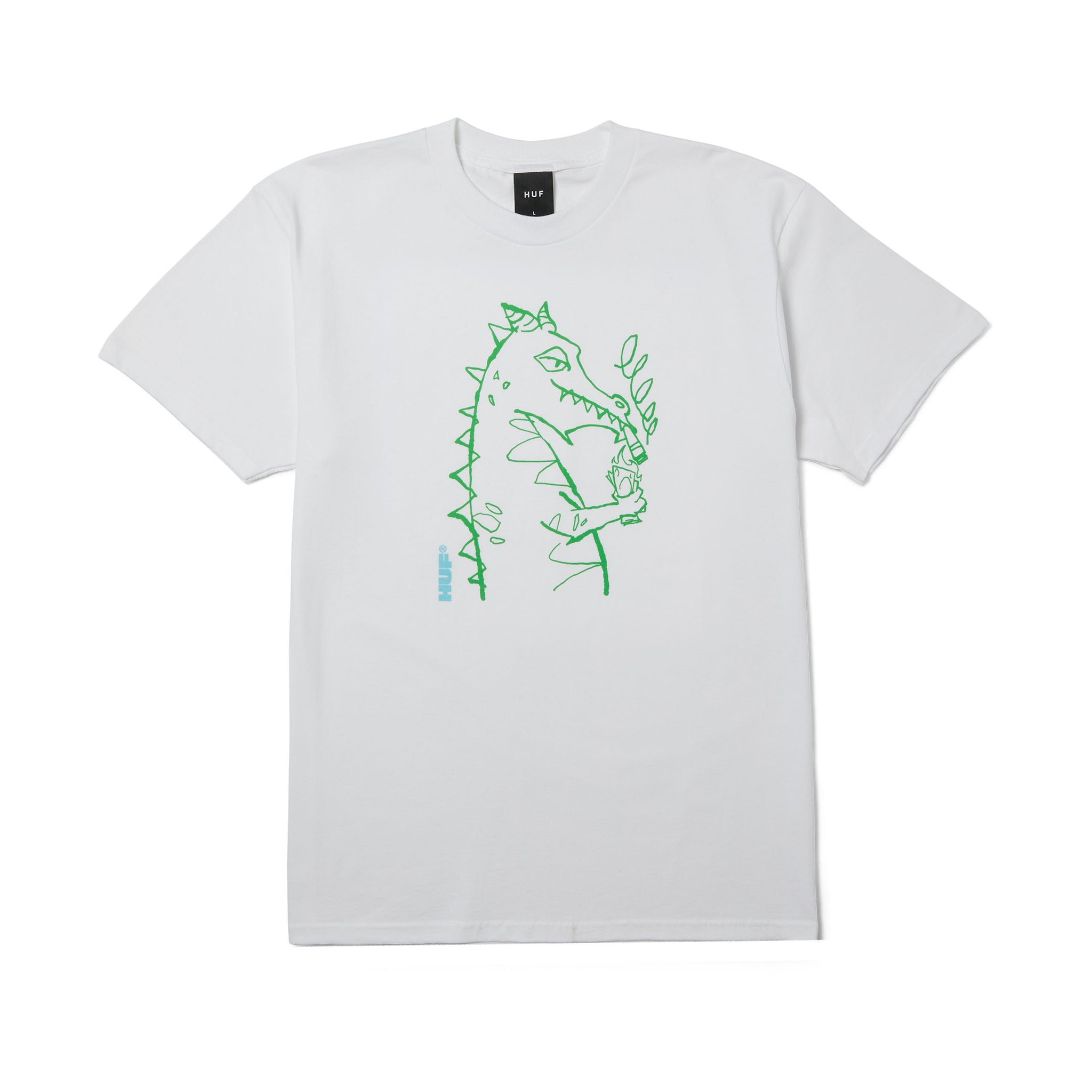 HUF Men's Cash Dragon Ss Tee White Cotton TS02634 WHT