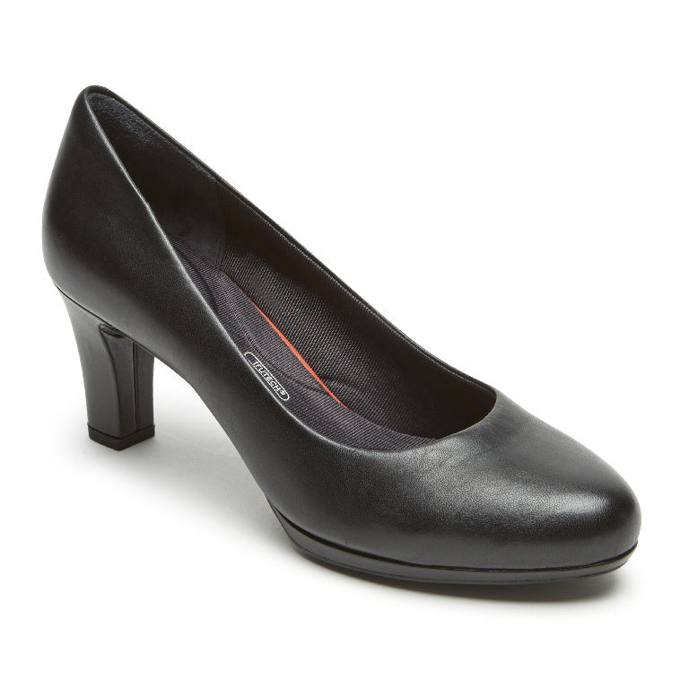 Rockport Women's Total Motion Leah Pump Black Leather CH2350