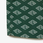 Lacoste Men?€?s Short Sleeve Monogram Print Shirt Green/Flour CH7882 51 YRR